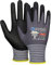 KAYGO 12 Paar Arbeitshandschuhe mit Grip Noppen für Anti-Rutsch Griff, KG19N, Nitril beschichtet Leicht Ölbestandig, Nahtlose Strick Nylon Schutzshandschuhe für Arbeit, Auto, Lager (Grau, L, Gr 9)