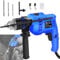 Heavy Duty Impact Drill, Demolition Hammer Concrete Electric Drill with 360° Rotatable Side Handle, 0-3000RPM Variable Speed with 5/6/8mm Hammer Screwdriver Bit Set for Wood Steel Stone