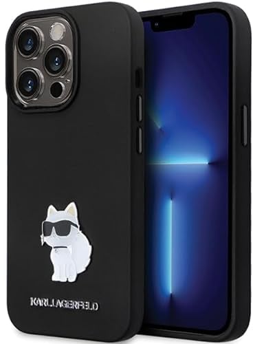 Karl Lagerfeld KLHCP13XSMHCNPK Hülle für iPhone 13 Pro Max 6.7 Schwarz hardcase Silicone C Metal Pin