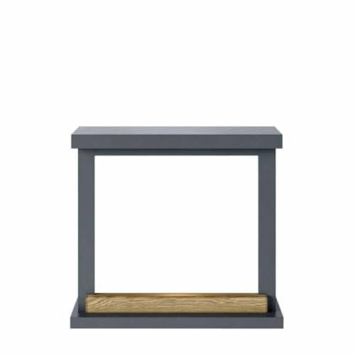Fuego Rino Gris Chimenea Marco Mdf Estructura Madera