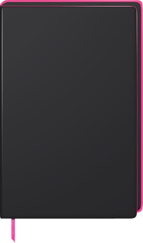 BRUNNEN NOTIZBUCH A5 Dotted SCHWARZ/NEONPINK