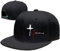 Totenkopf Rose Hut Horror Skelette Handkappe Verstellbar Snapback Hut für Männer Flat Bill Baseball Cap für Jungen Snap Rucksack Cool, Christus Mein Leben, 1