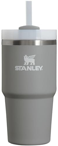 Stanley Quencher H2.0 Tumbler with Straw 20 oz | Twist On 3-Way Lid | Cupholder Compatible for Travel | Insulated Stainless Steel Cup | BPA-Free | Stone