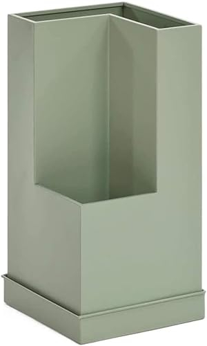 Schirmständer Schirmhalter Kreativer Schirmständer für Zuhause, Tür, Doppeleimer, Schirmständer, Hotel, Restaurant, Supermarkt, Schirmabflusshalter, Schirmständer für Flur, F-Grün