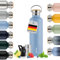 Blumtal Thermosflasche 500ml - doppelwandige Trinkflasche Edelstahl 500ml - Isolierflasche 500ml BPA frei - Edelstahl Trinkflasche 500ml - Teeflasche - Trinkflasche Thermo - Sportflasche - Grey Blue