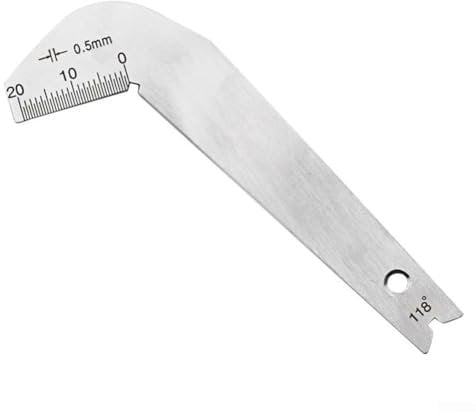 Genaue und verschleißfeste Winkellehre aus Aluminiumlegierung für 118-Grad-Bohrer-Messgerät und Winkelmessung