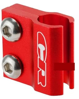 AZQUZVZI Halterung für Bremsschlauch-Halterung für Bremsschlauch, vorne, kompatibel mit CR80R CR85R CR125R CR250R CR500R CNC-Klemmlinien für Motorrad CR 80R 85R 125R