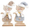 Logbuch-Verlag Weihnachtskatzen Set 2 Katzen Figuren Weihnachten Geschenk Dekofiguren zum Hinstellen Katzendeko