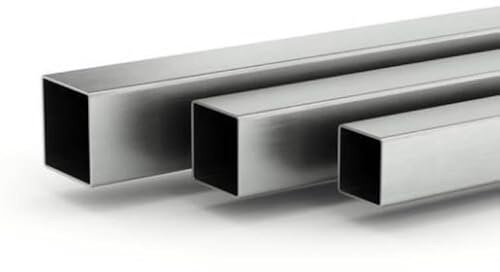 Edelstahl 304L Quadratrohr Hohlprofil Rohr Verschiedene Größen und Längen (40x40x3,0 mm x 1.000 mm)
