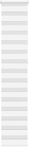 vidaXL Doppelrollo Weiß 40x230 cm Stoffbreite 35,9 cm Polyester