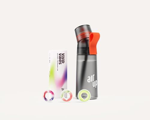 Original Trinkflasche Gen2 Original Starterset mit Pods in 3 Geschmacksrichtungen I 600ml Trinkflasche mit zuckerfreiem Aroma I spülmaschinengeeignet, BPA-frei I in Grau