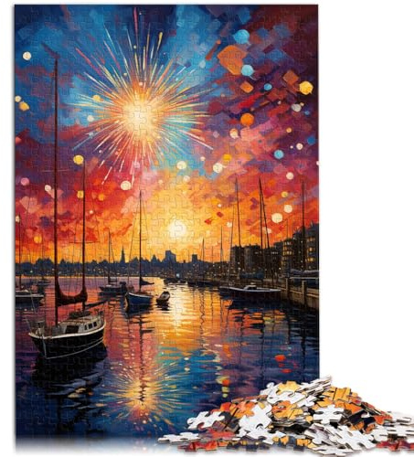 Puzzle 2000 Teile für Erwachsene Oslo Port Denkspiel 27,56 Zoll x 39,37 Zoll Perfekte Dekoration für Teenager ab 14 Jahren