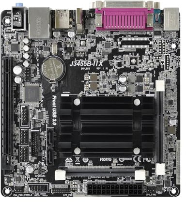 QWEOWW Scheda Madre Fit for ASROCK J3455b-ITX Mini-ITX CPU Intel Quad-Core J3455 DDR3 16 GB Scheda Grafica Intel HD 500 Integrata USB 3.1