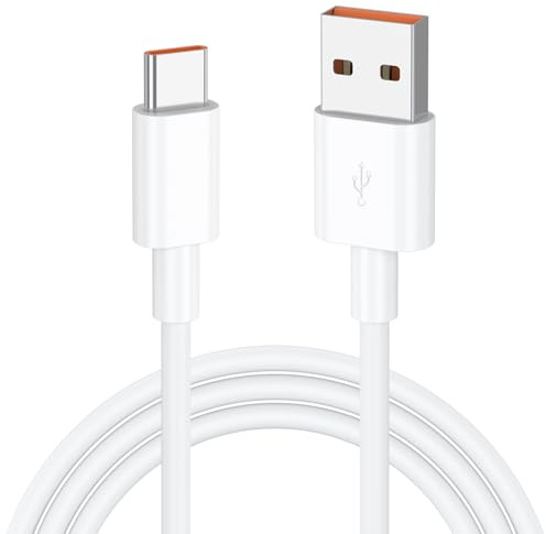 USB Cable 60W for Samsung Galaxy A56 A55 A05s A54 A53 A34 A33 A23 A16 A15 A14 A13 A12 5G, S25 S24 S23 S22 S21 S20 S25+ S25Ultra S24+ S24Ultra S23+ S23Ultra, S10 S9 S8, Note 10 9 (1M)