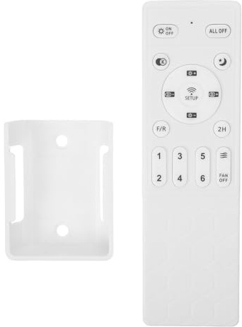 COOLHIYA Control remoto universal para ventilador de techo con luz | Controlador inalámbrico de velocidad y lámpara | Reemplazo de control remoto para hogares modernos, fiestas y decoración de