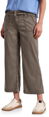 Street One Damen Wide Leg Jeans mit Gürteldetail 3817550