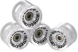 Ridge Skateboard Mini Cruiser Rollen, Longboard Räder, LED Leuchte, 70 mm