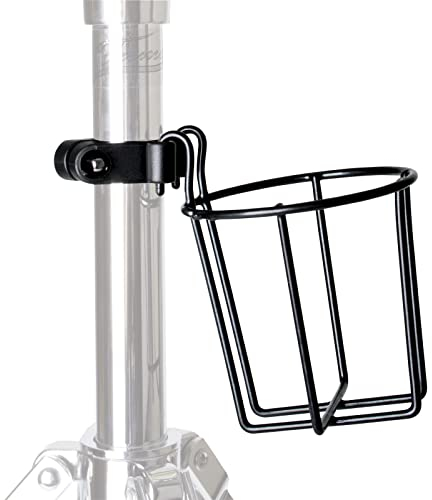 Fame Getränkehalter für Drums, Cup Holder für Drummer, Montierbar am Set, Passend für Rohre 2,7-3 cm, Ideal für HiHat-Stativ & Beckenständer, Durchmesser 6,5-8 cm, Höhe 8 cm