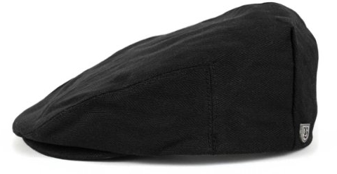 Brixton Cap Hooligan Black Herringbone Twill-XL