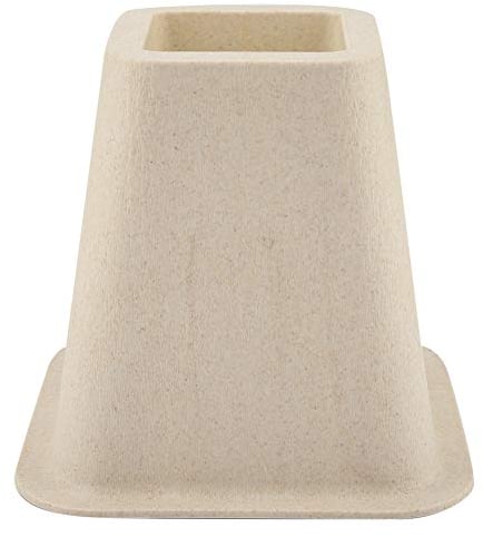 Alzata Letto 4 Pezzi, Alzata per Tavolo o Letto Regolabile Premium (16,5 * 15,5 Cm), Rialzi di Letto