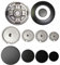 Franza Kit 5 bruciatori per Electrolux Rex Aeg Zanussi completi di piattelli spartifiamma lisci opachi 4 fuochi + tripla corona per cucina piano cottura 5 fuochi - K44B1T - Prodotto Originale