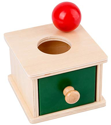 STOBOK Holzkugel Box Spielzeug Montessori Spielzeug Hand-Auge-Koordination Ballbox Unterrichtshilfen Vorschulerziehung Spielzeug für Kinder Kleinkind Kleinkind