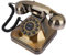 Téléphone Filaire, Téléphone en Bronze Antique Appelant de Bureau de Téléphone Fixe Vintage pour la Maison et Le Bureau