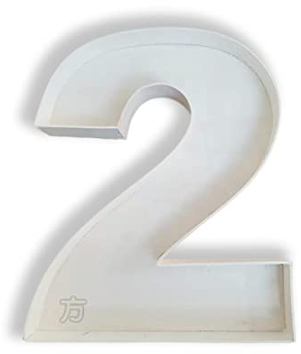 FNB Handgefertigte befüllbare Zahlen aus Holz zum Selbermachen, dekorative befüllbare Zahlen, Form 0–9