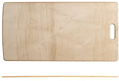 Habi Pala Pizza per Infornare, Legno, con Manico, 40x80cm