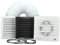 VENTS Silent Timer Delay Bathroom Fan Extractor Kit 100mm Diameter (4 inch) Ceiling or Wall Mounted Shower Toilet Ducting Complete with Ducting and Clips