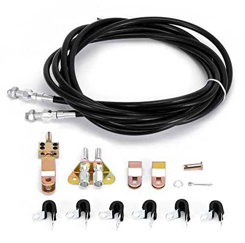 Universal Rear Parking Brake Cable Kit Emergency Brake Cable Kit Disc/Drum Parking Brake Cable Kit