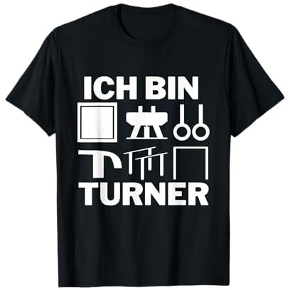 Ich bin Turner, Kunstturnen Motiv für Jungen & Männer T-Shirt