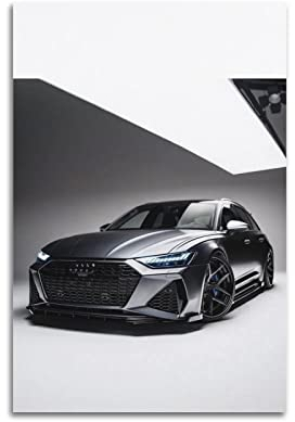 Auto-Poster Audi RS 6 Avant Performance Wagon Poster Dekorative Malerei Leinwand Wandposter und Kunstbild Druck Moderne Familie Schlafzimmer Dekor Poster 30 x 45 cm