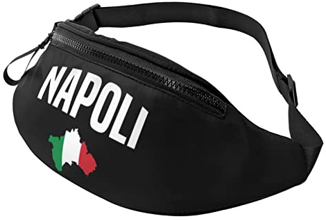 con bandiera italiana Napoli da viaggio regolabile da uomo e da donna da corsa all'aperto