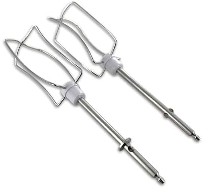 DEKAROX Quirl Rührbesen Set rechts + links für Tefal XJ-901301 XJ901301 Rührstäbe für Handmixer Rührgerät Mixer wie Moulinex Tefal Prep'line 8140 8141 814101 814120 814220