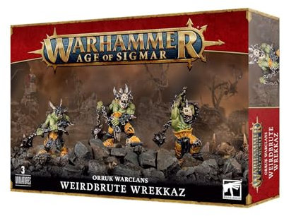 Games Workshop - Age of Sigmar - Orruk Warclans: Weirdbrute Wrekkaz, Negro