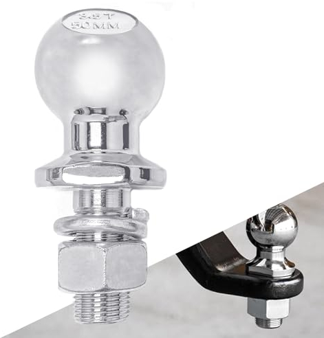 Sfera di traino,50 mm,diametro 3,5 mm,Ø 25 mm,testa sferica,testa sferica,testa sferica,gancio di traino per trattore, gancio di traino, testa sferica e guida agricola, testa a sfera K50 per guida