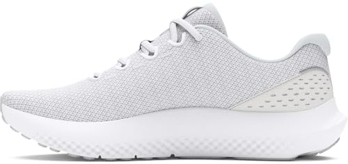 Under Armour Women's Charged Surge 4, (101) White/Distant Gray/Metallic Silver, 9.5, US