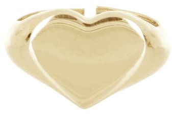 Giuzi Anello Chevalier Personalizzato a Forma di Cuore in Argento 925, Regolabile Made in Italy con Incisione, per Donna + Confezione Regalo, Idea Regalo