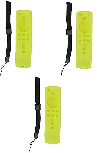 Gadpiparty 3sätze Silikon-fernbedienungshülle Für Stick Stoßfest Flexible Abdeckung Schutz Vor Kratzern Für Tv-Controller Mit Praktischer Aufhängeschlaufe Zufälliger Stil