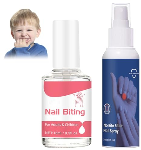 SOETDERT Bitteres Nagellack Spray, Nagellack Gegen Nägelkauen, Bitter Nail Spray für Kinder Erwachsene, Nägelkauen Stoppen Speziallack für Nägelbeißer, Anti Fingernägel Kauen Daumenlutschen