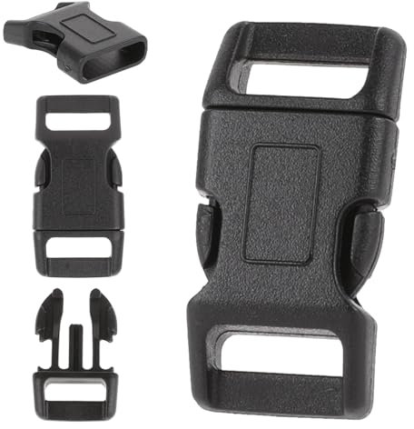 60 Stück Seitliche Freigabe-Plastikmini Schnallen, Paracord Schnallen 12mm Kunststoff Steckschnallen für Paracord Armbänder, Hundehalsband, Gurtband, Bushcraft, Rucksack-Zusätze, Zelt Gurtband