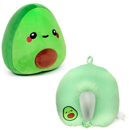 Puckator Reisekissen mit Plüsch 2 in 1 - Pedro l'Avocado - Foodiemals - Swapseazzz