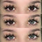 UYAAI Jahreslinsen Farbige Kontaktlinsen ohne Stärke, 1 Paar, mit gratis Kontaktlinsenkoffer, ideal für natürliches Makeup (grau, 14.2mm, 0.00)