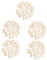 NUOBESTY 5sets Wooden Blank Sieve Hanging Plant Pot Small Artificial Plants Fall Craft Supplies Dice Tassels for Keychains Blank Coasters for Crafts Floating Twigs Home Decor Blanks 30pcs*5