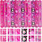 CZWXOXO 24 pezzi rosa decorazioni per feste bomboniere braccialetto principessa braccialetti schiaffo braccialetti rosa forniture per feste di compleanno