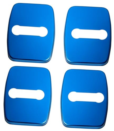 MAGICLULU Stainless Steel Car Door Lock Buckle Cover Pcs Sill Protection Easy Install Lock Screw Protector Random