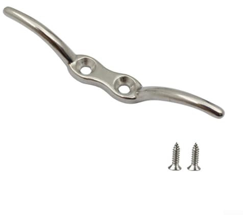 Gancio per corda in acciaio inox, supporto ideale per yacht, tende da sole e teloni (6,3 cm)