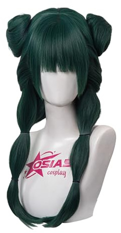 OSIAS Anime Maomao Cosplay Parrucca Garden Party Ver Lunga Verde Chignon