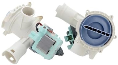 Compatible For Siemens，Compatible For Bosch， Drum Washing Machine IQ300/iQ500 Drainage Pump Drainage Motor(Type A white)